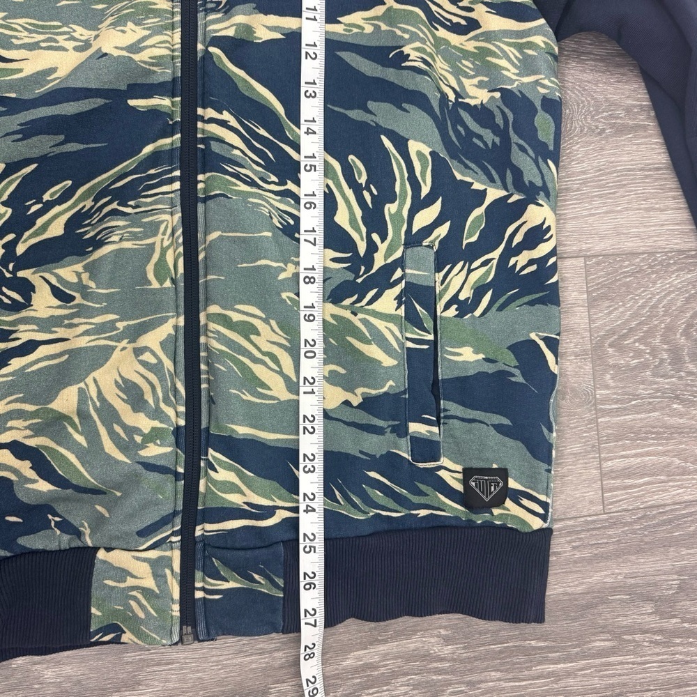 IUTER Men’s Camouflage Bomber Jacket Tiger Camo Zip Front Made in Italy Size M - Picture 10 of 11